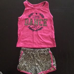 Girls shorts and tank set